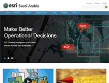 Tablet Screenshot of esrisaudiarabia.com